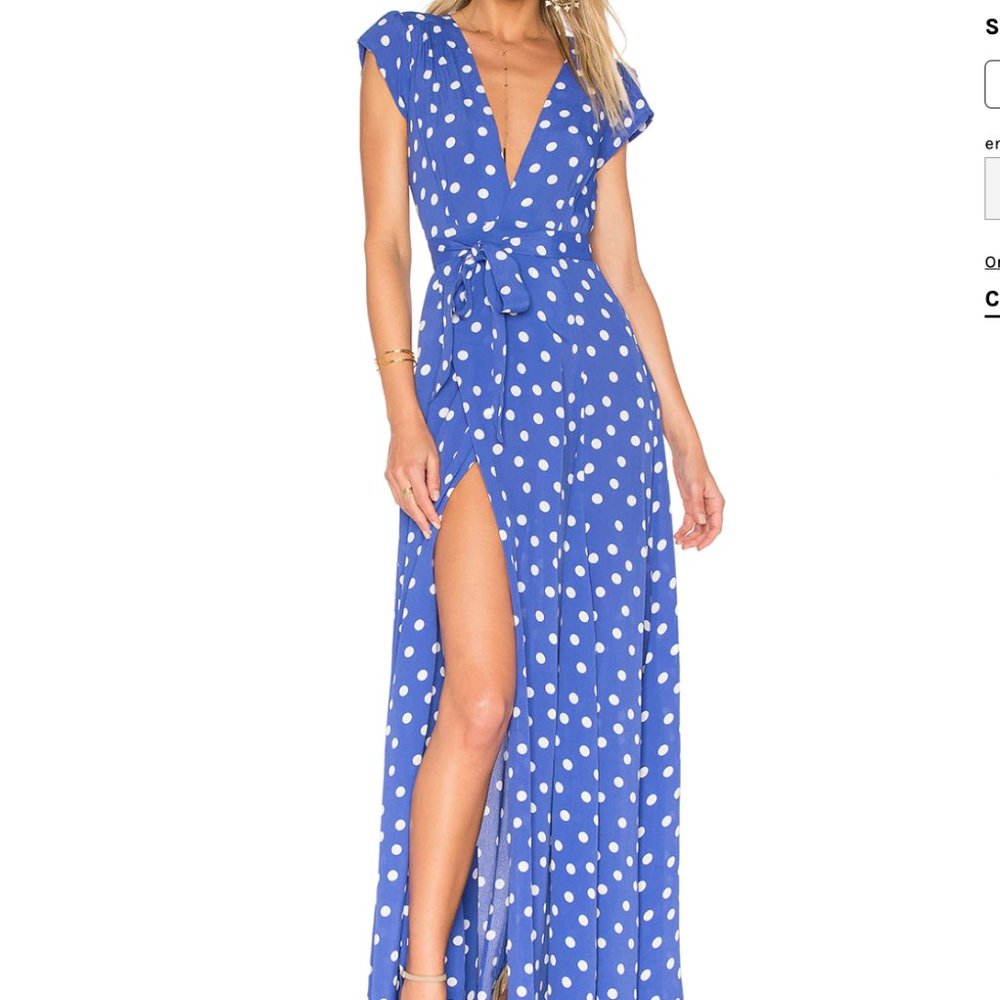 Tularosa Sid Wrap Dress, Robin Dot